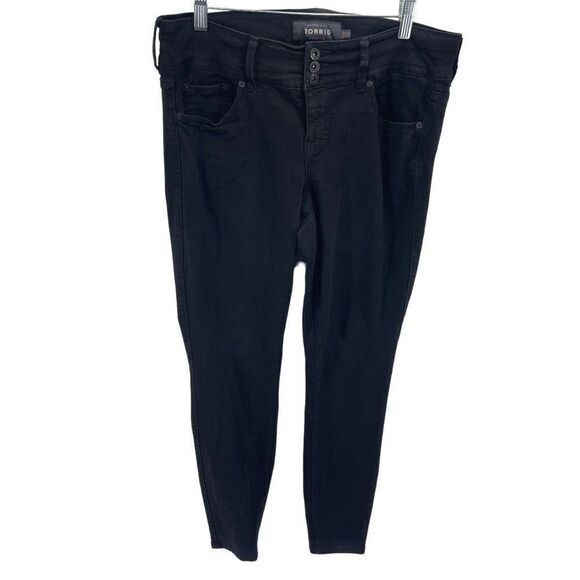 Torrid Womens Skinny Jeans Stretch High Rise Casual Modern Pocket Black Size 12 - Picture 12 of 12